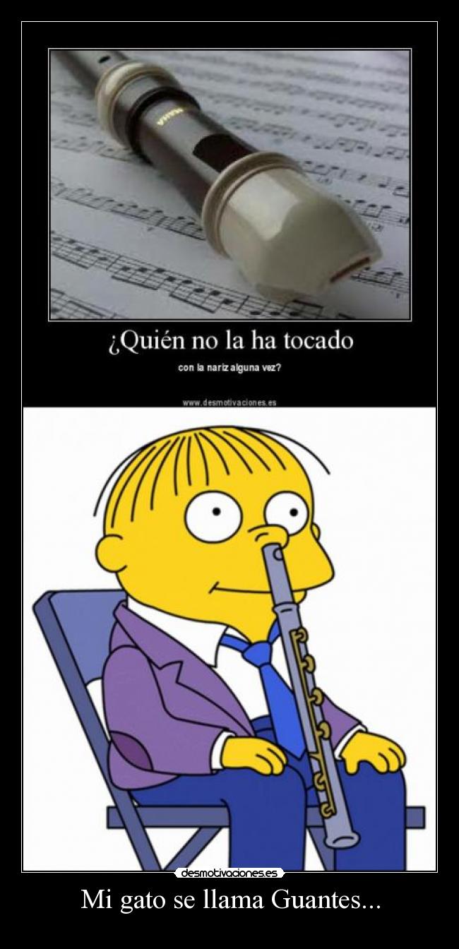 Mi gato se llama Guantes... - 