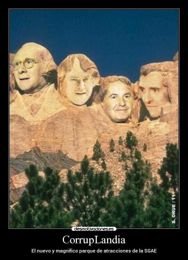 carteles sgaecorrupcionteddy bautistaramoncindinero robado desmotivaciones