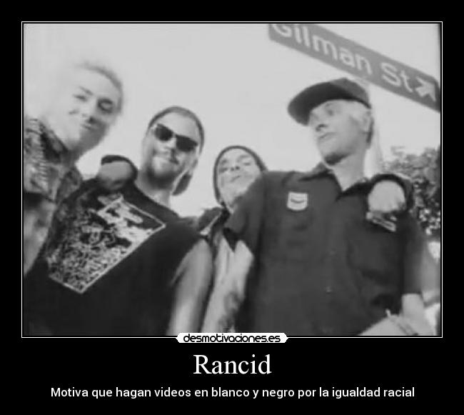 Rancid - Motiva que hagan videos en blanco y negro por la igualdad racial