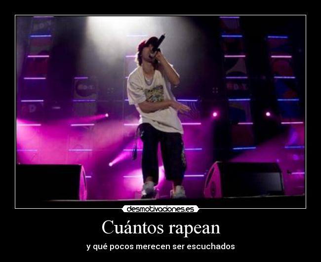 Cuántos rapean -