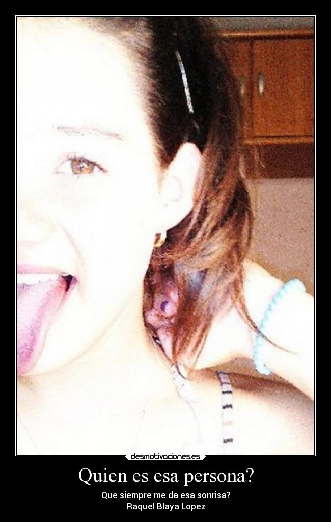 Quien es esa persona? - 