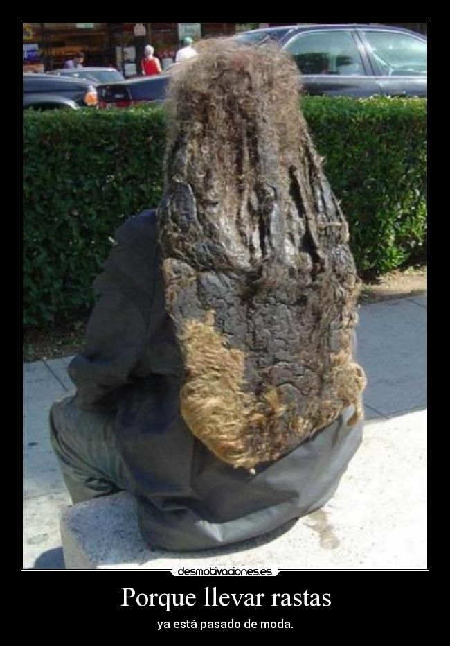 Porque llevar rastas - ya está pasado de moda.