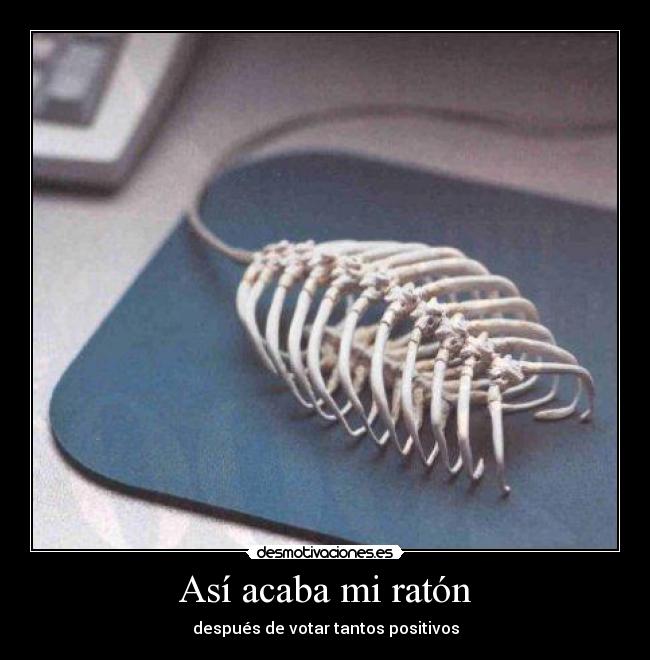 Así acaba mi ratón -