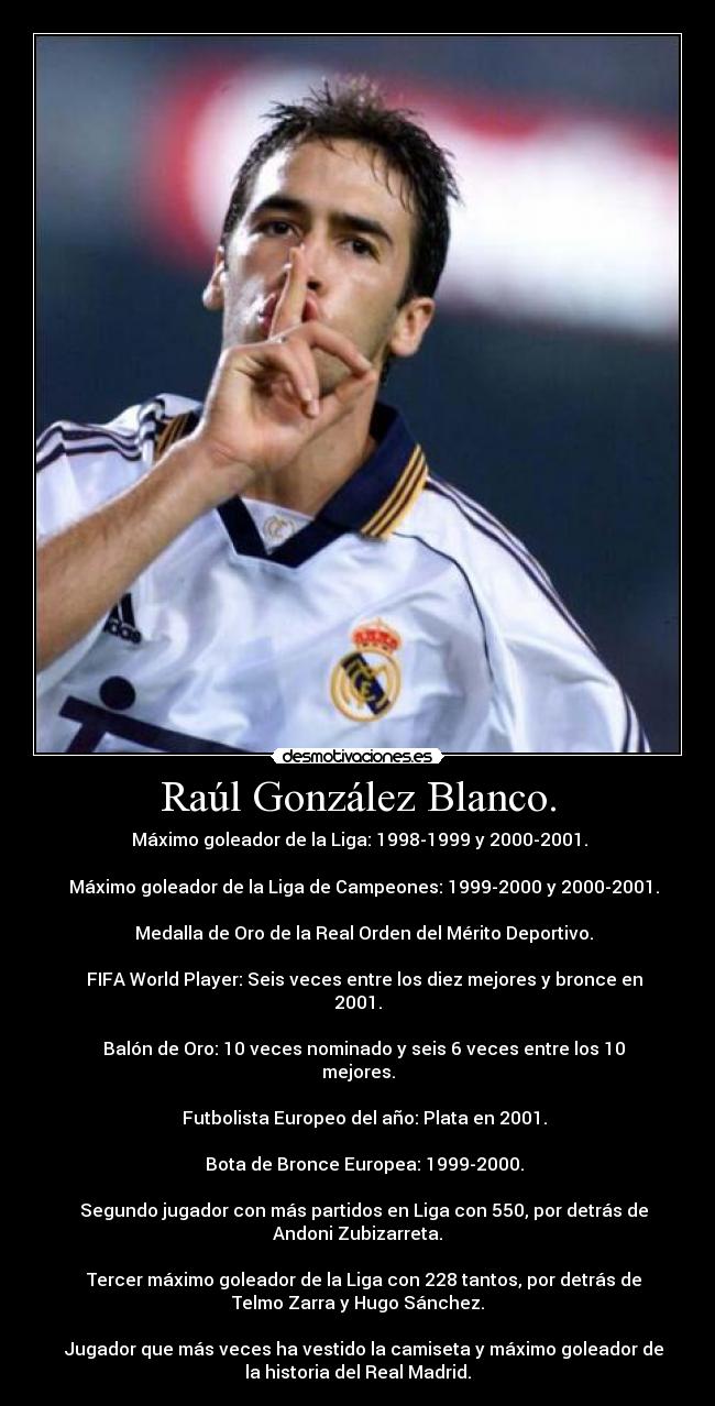 Raúl González Blanco. -
