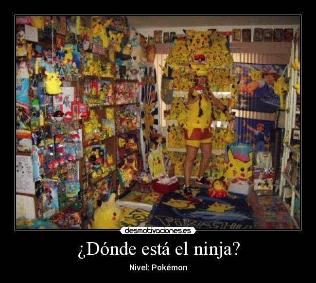 ¿Dónde está el ninja? - Nivel: Pokémon