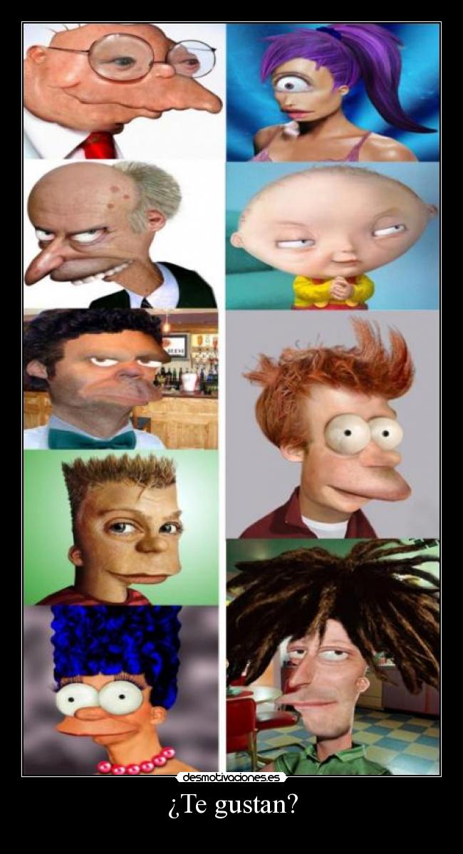 carteles padre familia dibujos series animadas animados simpson futurama real desmotivaciones