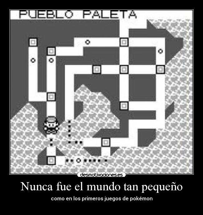 Nunca fue el mundo tan pequeño - como en los primeros juegos de pokémon