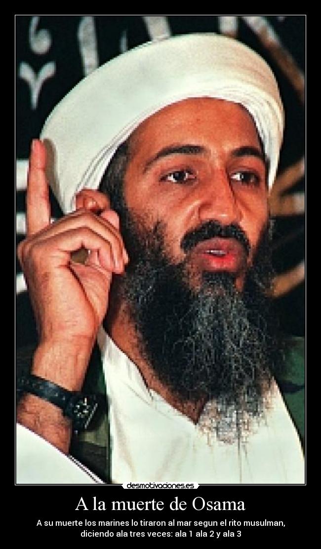A la muerte de Osama -