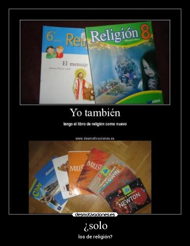 ¿solo - los de religión?