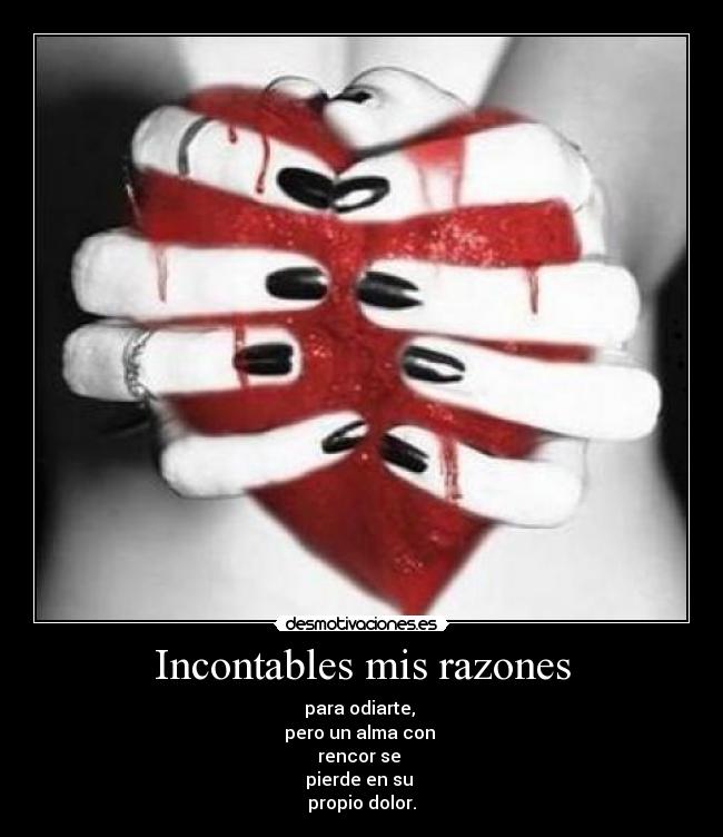 Incontables mis razones - 