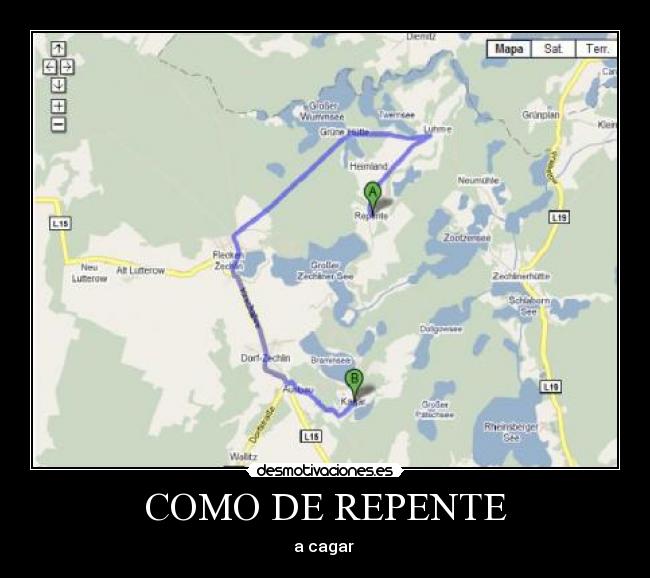 COMO DE REPENTE - a cagar