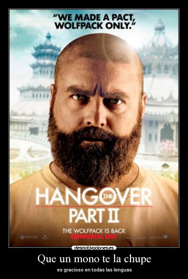 Que un mono te la chupe - es gracioso en todas las lenguas