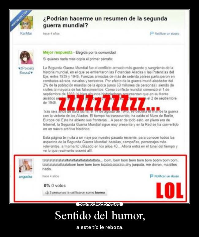 Sentido del humor, - 