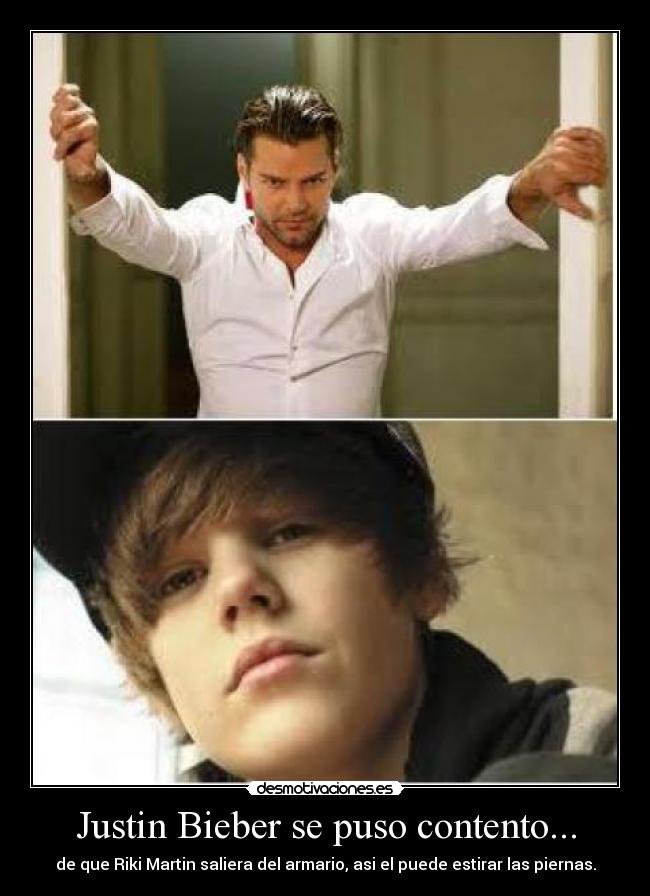 Justin Bieber se puso contento... - 