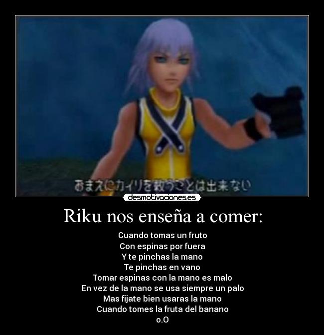 Riku nos enseña a comer: - 