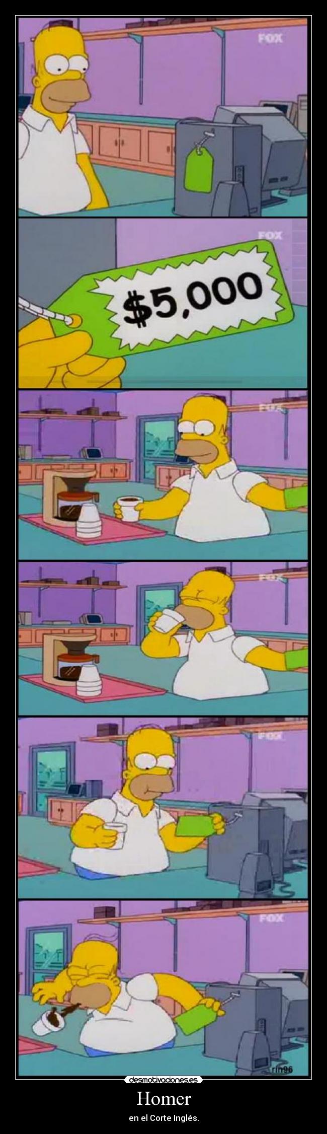 Homer - en el Corte Inglés.