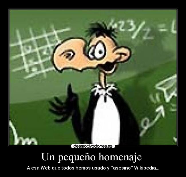 Un pequeño homenaje -