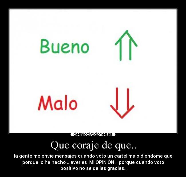 Que coraje de que.. - 
