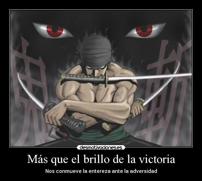 carteles zoro desmotivaciones