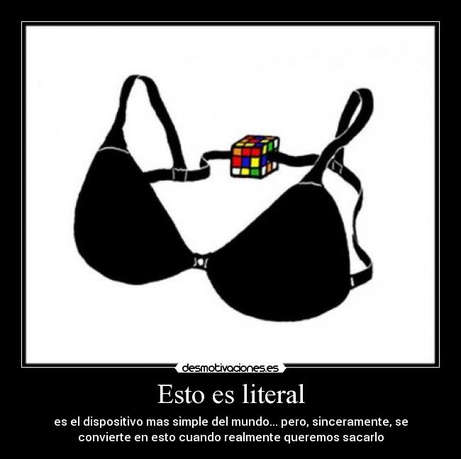 Esto es literal -