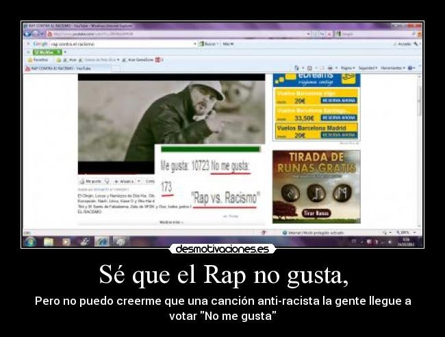 Sé que el Rap no gusta, - 