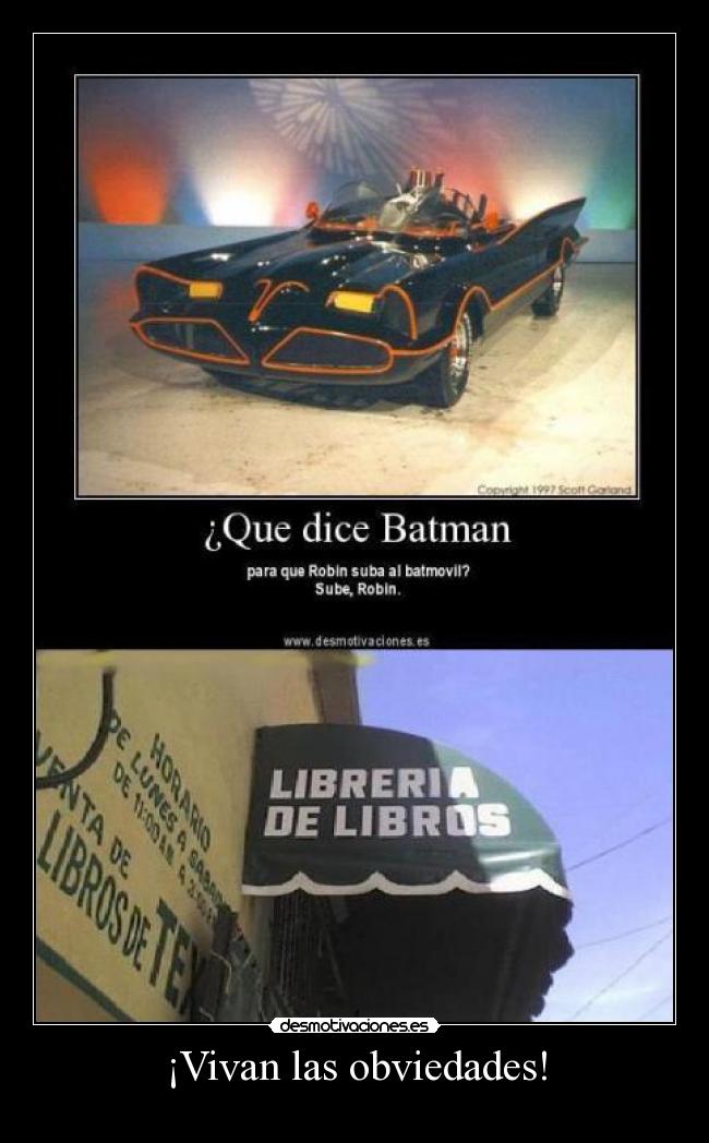 ¡Vivan las obviedades! -