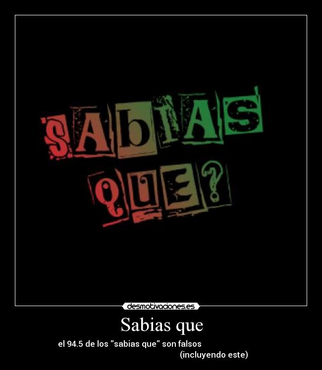 Sabias que - 