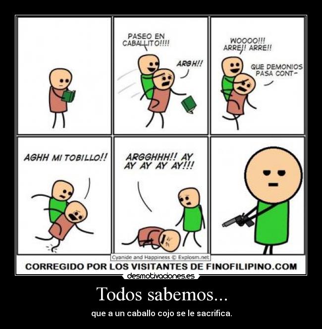 carteles caballosacrificio desmotivaciones