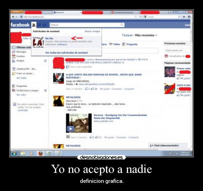 Yo no acepto a nadie - definicion grafica.