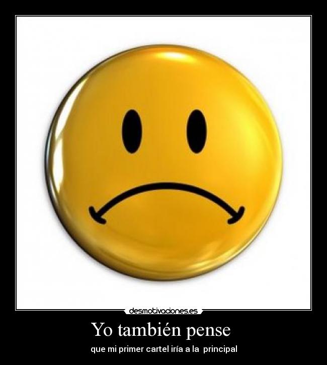 Yo también pense  - 