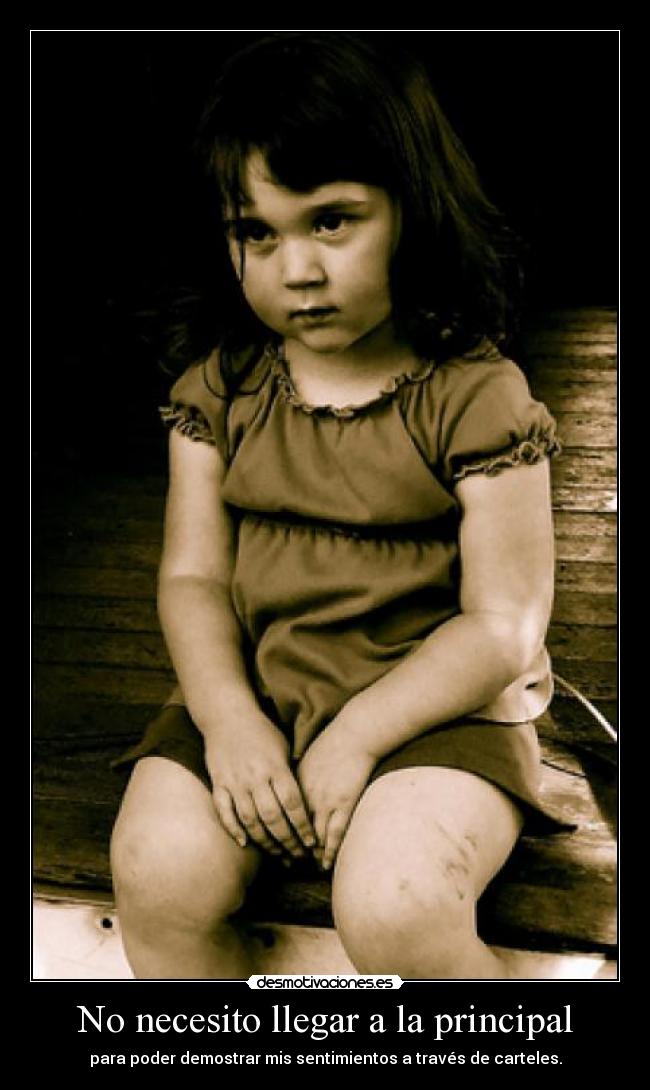 No necesito llegar a la principal -