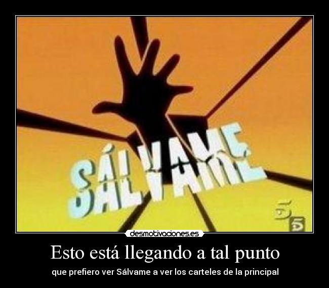 Esto está llegando a tal punto - 