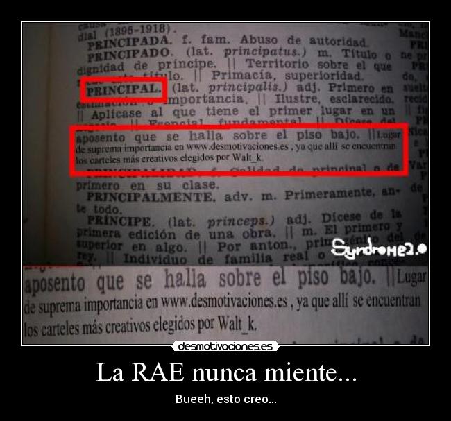 La RAE nunca miente... - 