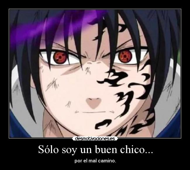 carteles sasuke maldicion desmotivaciones