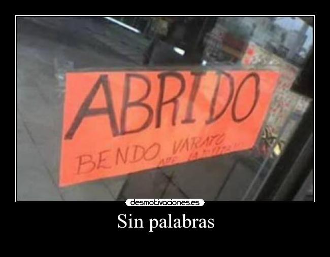 Sin palabras -
