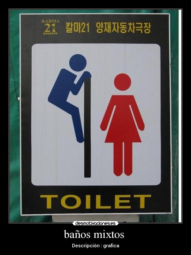 baños mixtos -