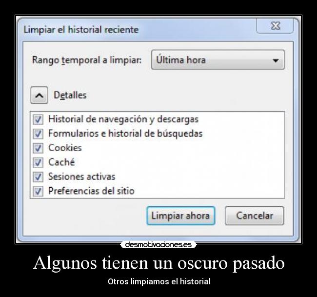 Algunos tienen un oscuro pasado - 