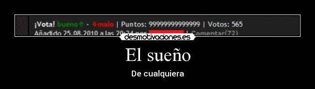 El sueño -