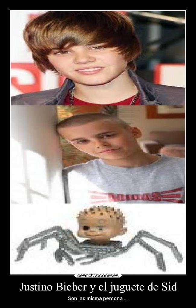 Justino Bieber y el juguete de Sid -