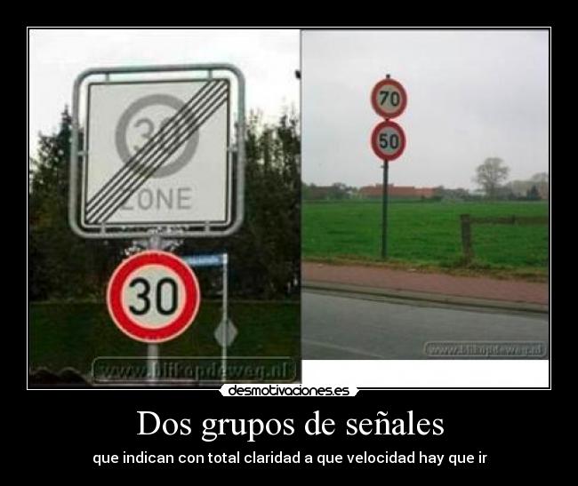 Dos grupos de señales - 