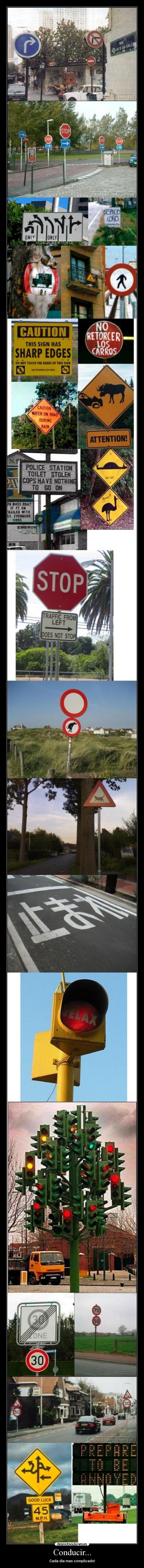 Conducir... - Cada dia mas complicado!