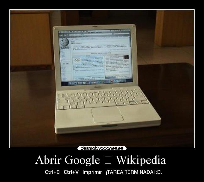 Abrir Google ➪ Wikipedia  - 