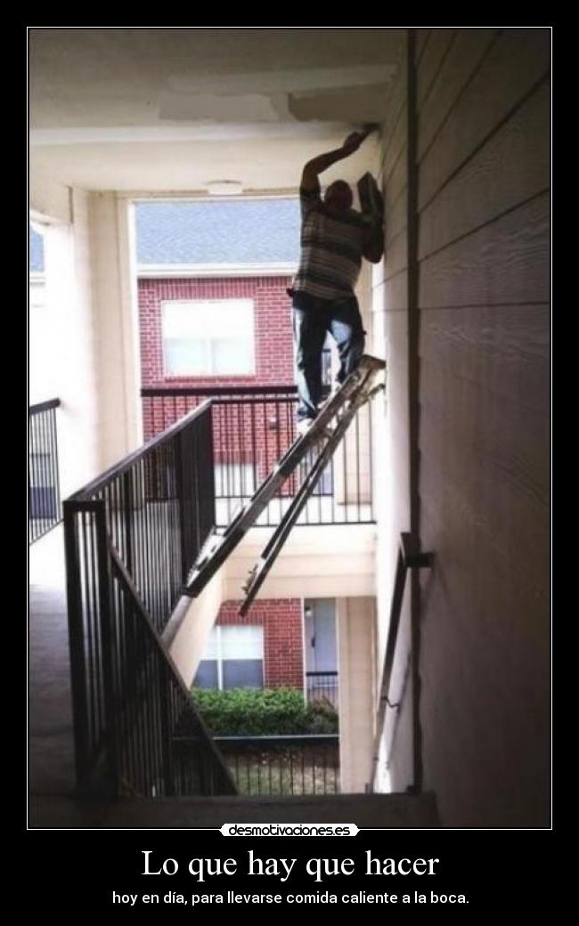 Lo que hay que hacer -