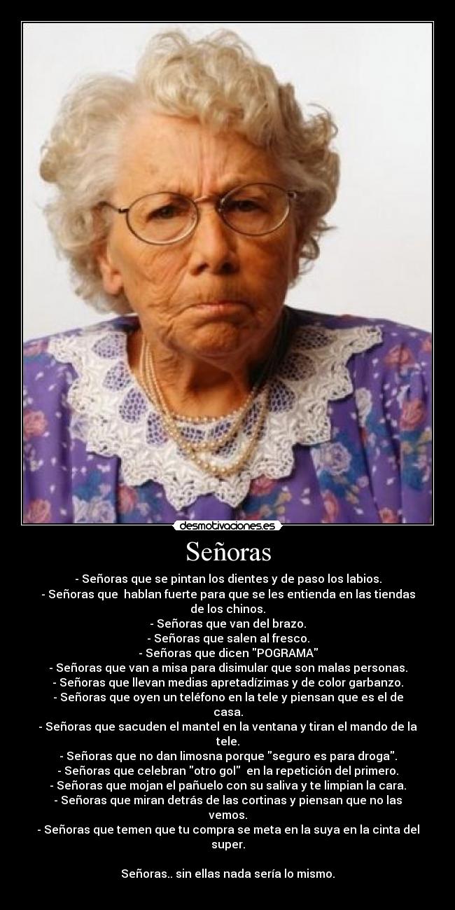 Señoras -