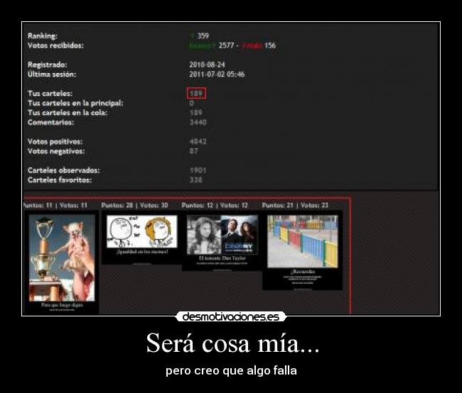 Será cosa mía... - pero creo que algo falla
