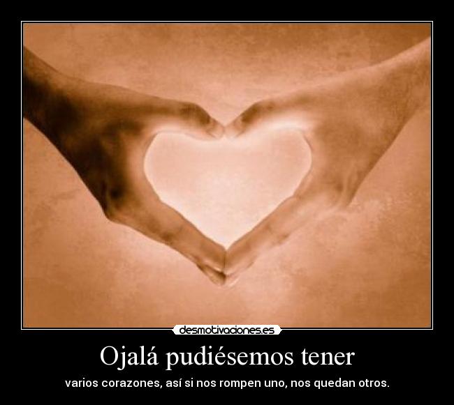 Ojalá pudiésemos tener -