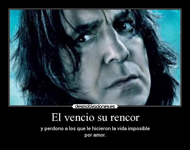 El vencio su rencor -