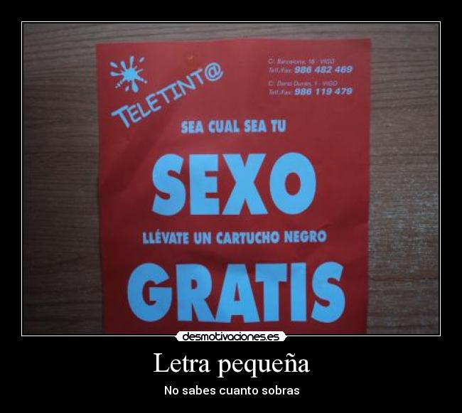 Letra pequeña -