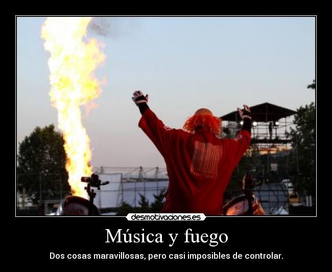 Música y fuego -