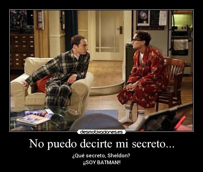 carteles the big bang theory sheldon leonard batman desmotivaciones